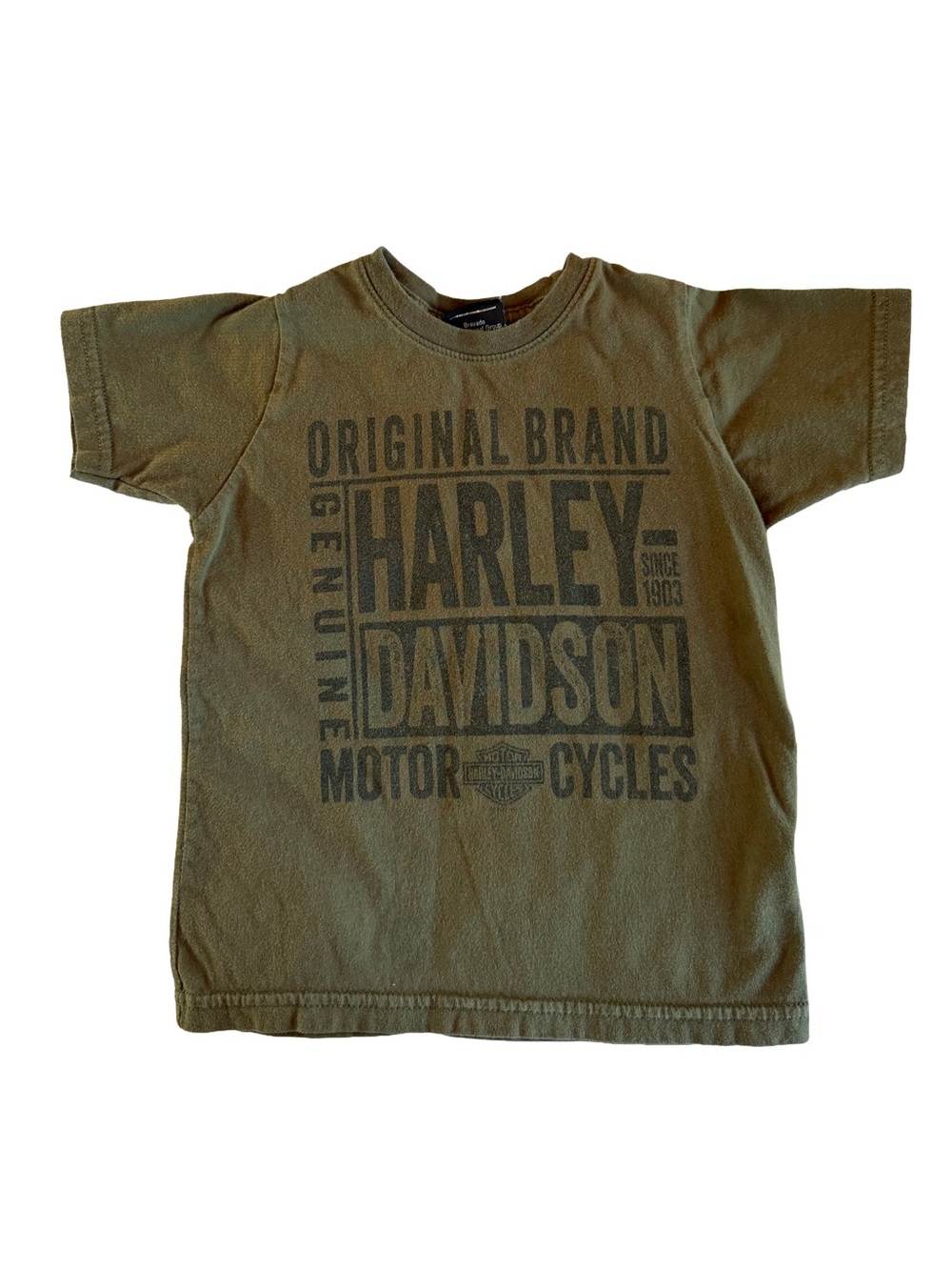 Harley-Davidson Kids T-Shirt - Route 66 Tulsa OK Biker Tee - Size 3T/4T Green